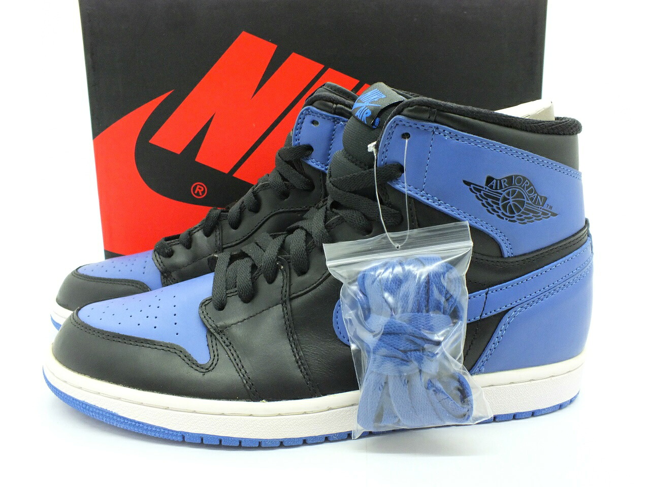 【中古】NIKE AIR JORDAN 1 RETRO HIGH \"Black Royal Blue\"" 555088-085 29糎  \""ナイキ エアジョーダン 1 レトロ ご機嫌 スニーカー\""【都城店】"