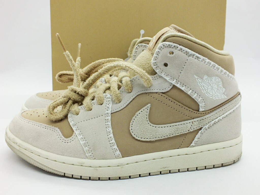 【中古】NIKE WMNS AIR JORDAN 1 MID SE HV4269-200 27糎 \"ナイキ ウィメンズ エア湖 ジョーダン 1 ミッド SE スニーカー\""【都城店】"