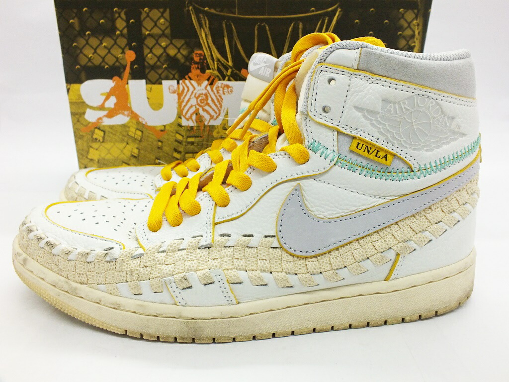 【中古】UNION × BEPHIES BEAUTY SUPPLY × NIKE AIR JORDAN 1 HIGH OG SP FD2565-100 27糎 \"単位労働組合 × べフィーズ もの言う花 提供 × ナイキ エアジョーダン1 ご機嫌 OG スニーカー\""【都城店】"