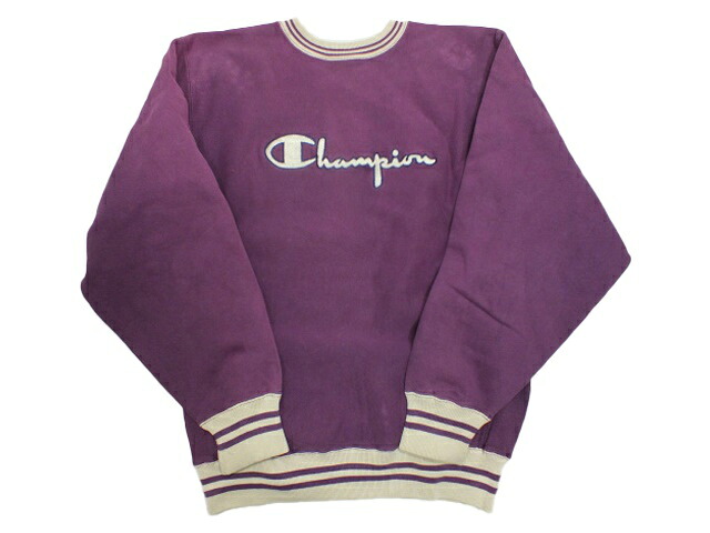 【中古】Champion 90s REVERSE WEAVE 汗水 \"はやりっ児 リバースウィーブ クルーネックスウェットシャツ リブライン\""【都城店】"