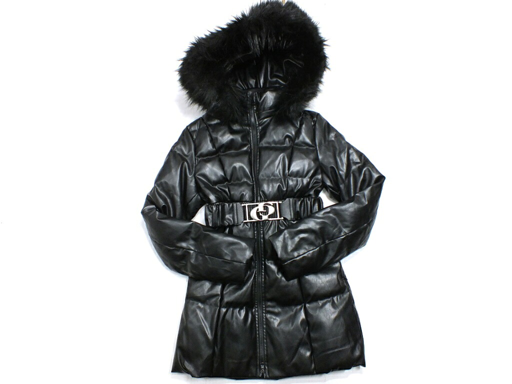 【中古】GYDA フェイクレザー ダウンコート \