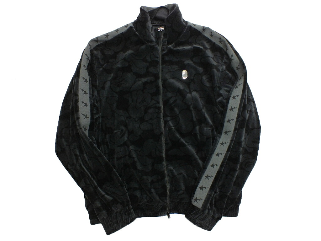 【中古】A BATHING APE SOLID CAMO VELOUR JKT 001ZPL801316M \