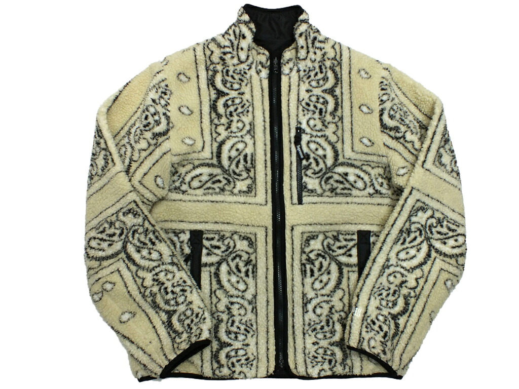 【中古】Supreme Reversible Bandana Fleece Jacket \