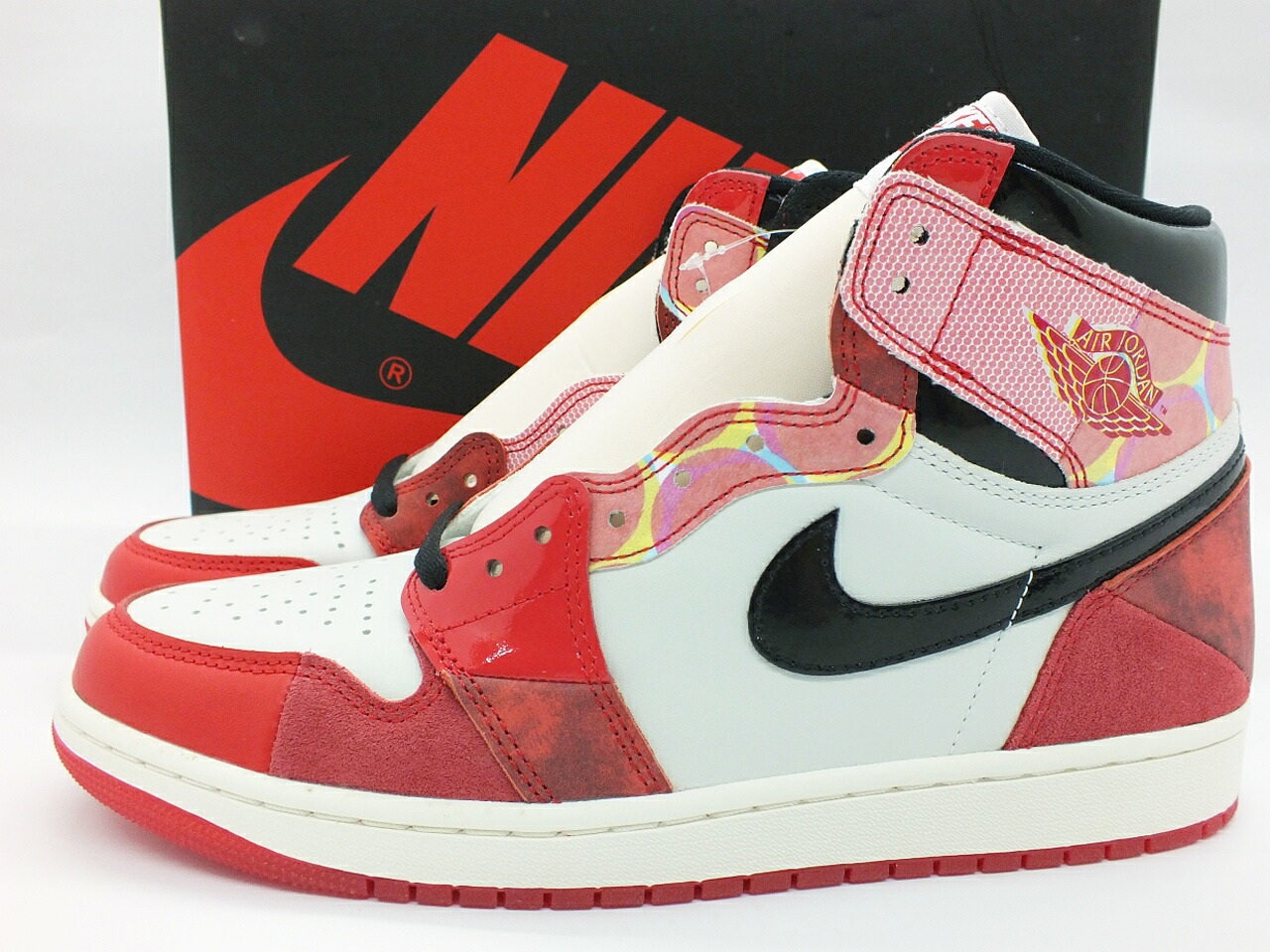 【未当て嵌める】NIKE AIR JORDAN 1 RETRO HIGH OG SP \"Next Chapter/Spider-Man:Across the Spider-Verse\"" DV1748-601 28糎 \""ナイキ エア湖 ジョーダン 1 レトロ ご機嫌 スパイダーマン スニーカー\""【都城店】"