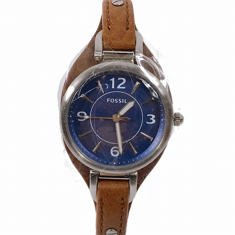 【未使用】FOSSIL フォッシルカーリー アナログ ブルーダイヤルレディース 腕時計 時計 ウォッチES5205【一宮店】｜FIVE MALL