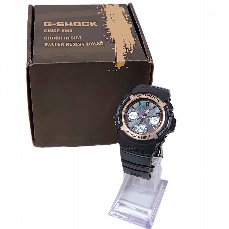 【中古】CASIO カシオ G-SHOCK Gぼうぜん自失 AWG-M100空想科学小説-1A6JRFIRE PACKAPE\u002723メンズ ウオッチ ソーラー電磁波【一宮店】