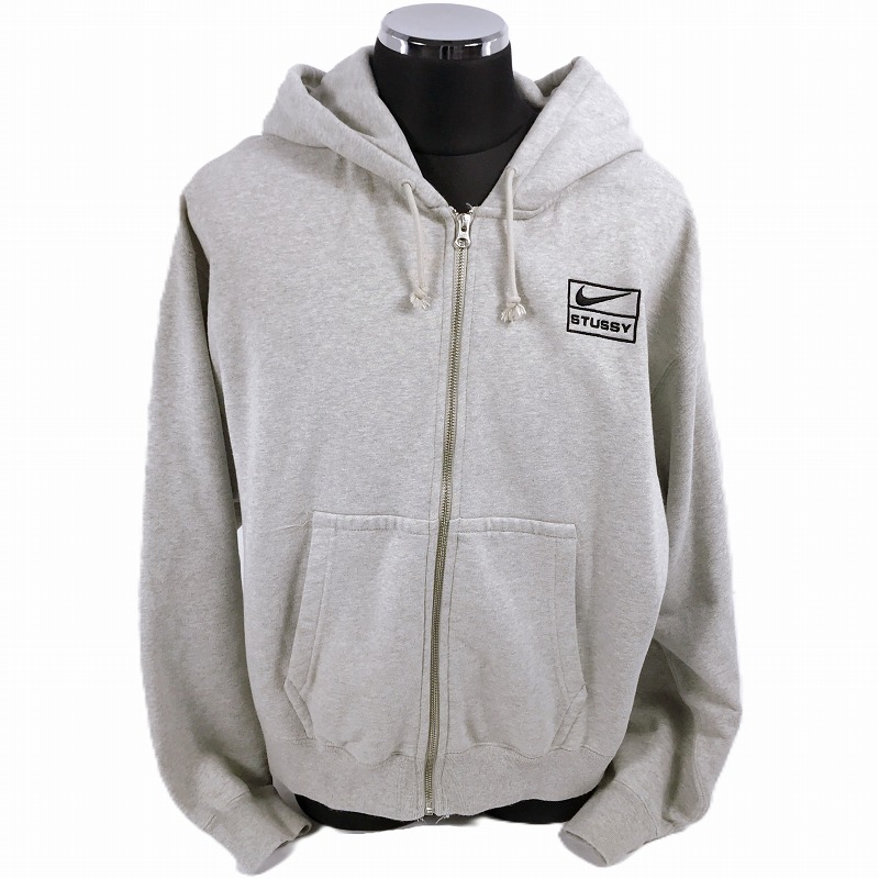 SNERLERDUNK タグ付きNIKE stussyグレー ジップパーカー 楽天市場】STUSSY ステューシー パーカー NIKE ナイキ