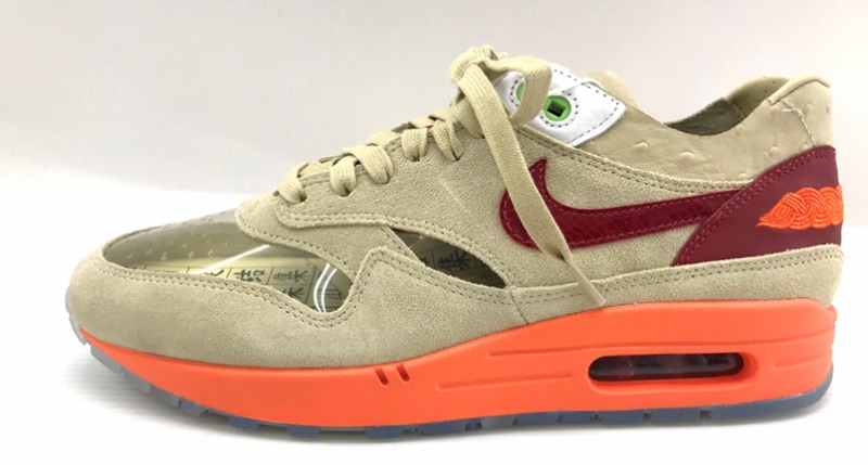 【未当て嵌める】【27糎】NIKE×CLOT ナイキ×クロット AIR MAX 1  エア湖マックス1 KISS OF DEATH 口づけ オブ 一巻の終わり DD1870-100 2021年 メンズ スニーカー 【一宮店】