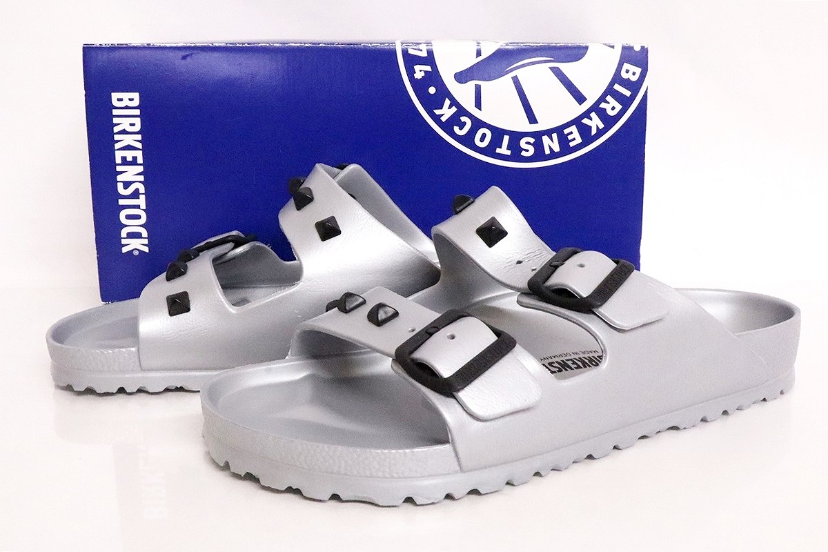 BIRKENSTOCK × Rick Owens サンダル　アリゾナ Rick Owens Arizona Natural Leather Black Iridescent