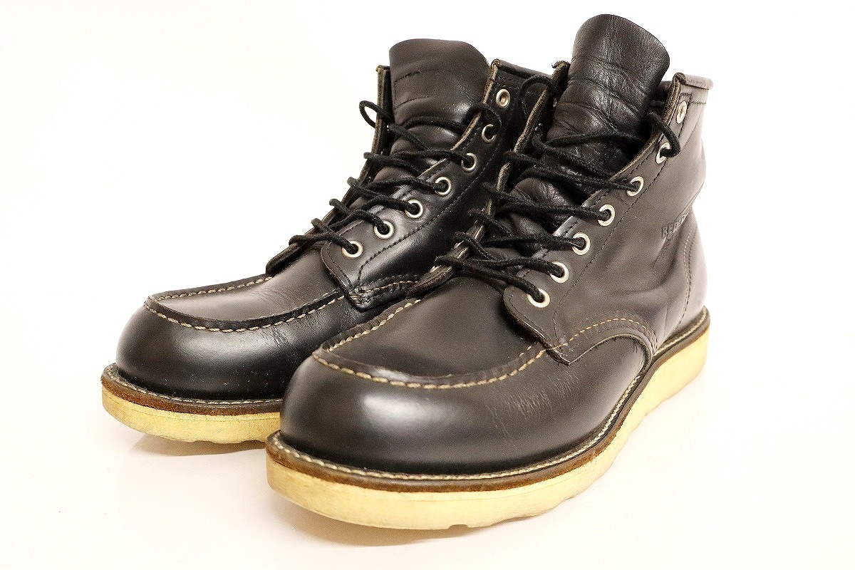 【中古】RED WING 8130 アイリッシュセッター モックトゥブーツ 26.5糎 刺しゅう羽引き舟 \"レッドウィング 細工物ブーツ\""【加納店】"