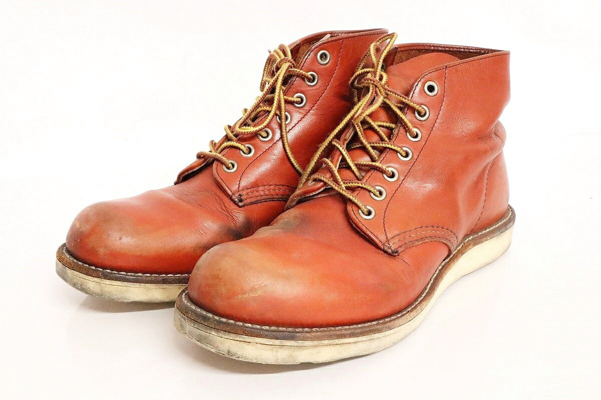 RED WING 9105 US8D 26cm プレーントゥ クラシックラウンド RED WING SHOES レッドウィング ワークブーツ Dワイズ 9105
