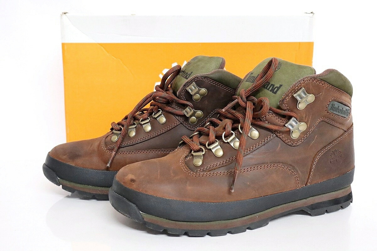 【中古】Timberland Euro Hiker Leather Boots 95100 27糎 \"ティンバーランド ユーロ ハイカー なめし革ブーツ\""【加納店】"
