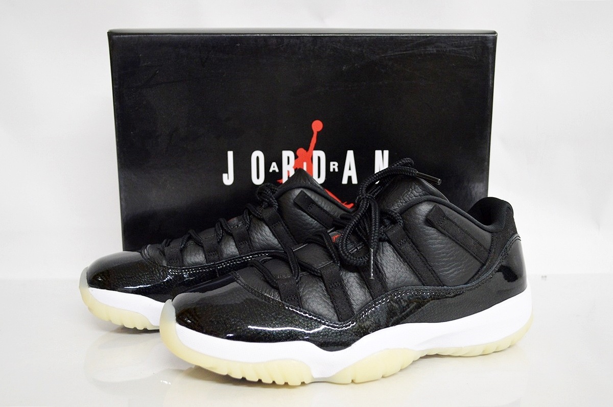 楽天市場】NIKE AIR JORDAN 11 RETRO LOW 72-10 black/gym red