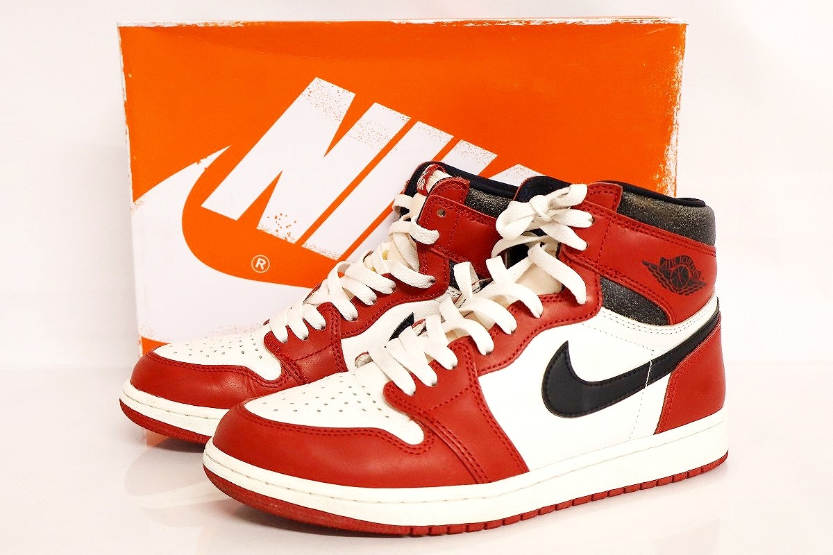 楽天市場】【中古】ナイキ NIKE AIR JORDAN 1 RETRO HIGH CHICAGO 2015