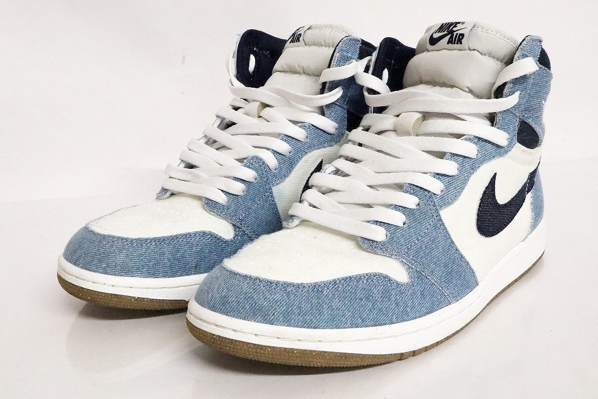 【中古】NIKE AIR JORDAN 1 RETRO HIGH OG \"Denim\"" FQ2947-100 29糎 \""ナイキ エア湖 ジョーダン 1 レトロ ご機嫌 スニーカー\""【加納店】"