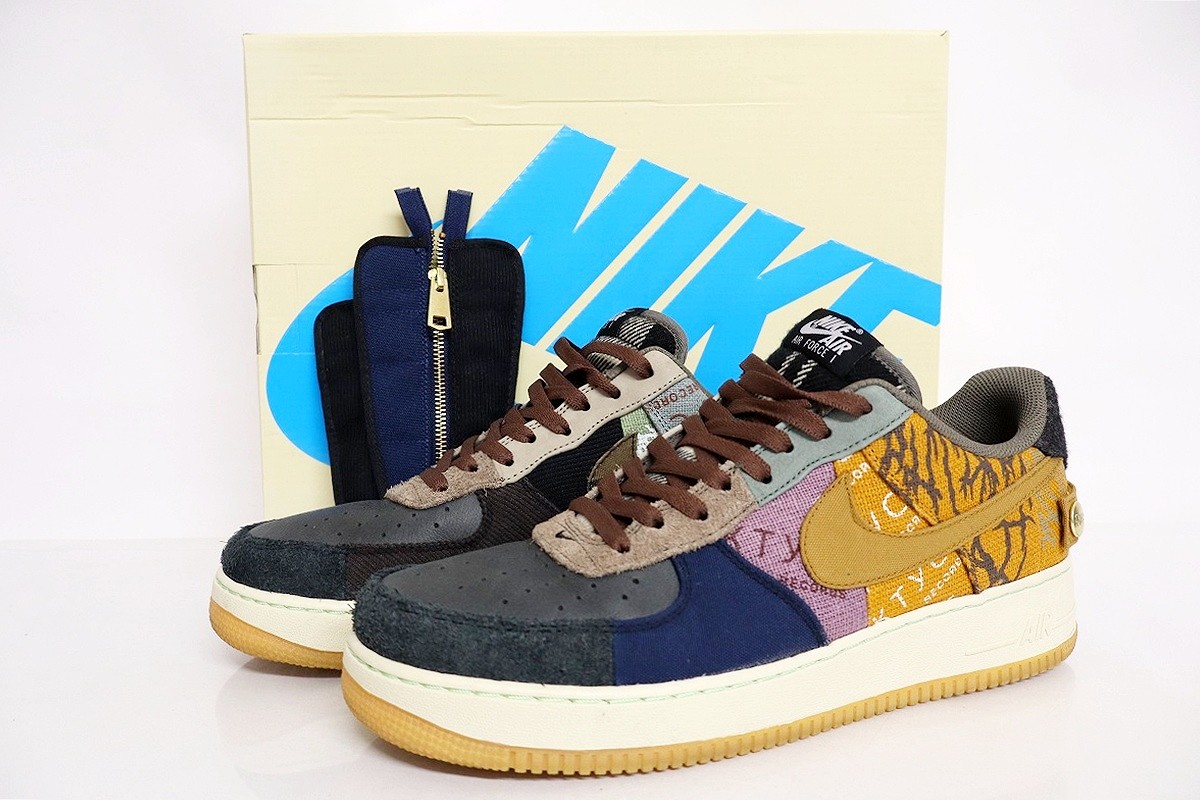【中古】NIKE×TRAVIS SCOTT AIR FORCE 1 LOW / CACTUS JACK CN2405-900 31cm \
