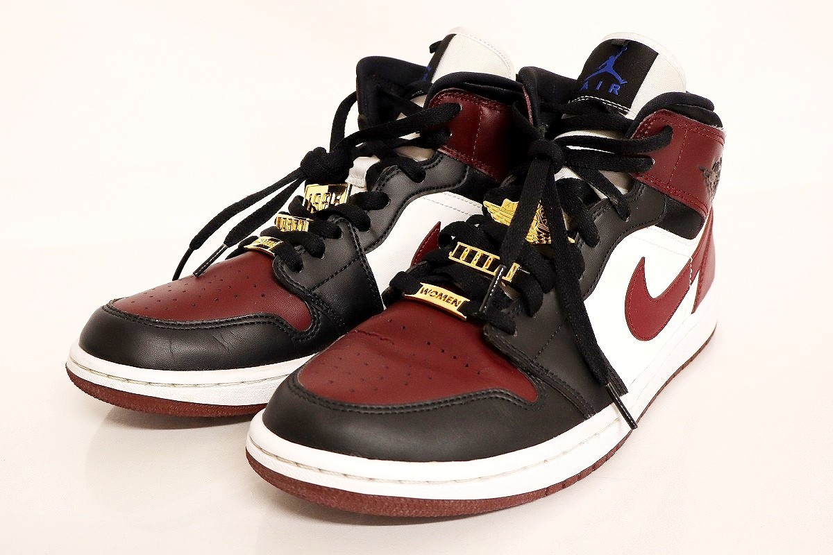 【中古】NIKE WMNS AIR JORDAN 1 MID SE CZ4385-016 27.5糎 \"ナイキ ウィメンズ エア湖 ジョーダン 1 ミッド スニーカー\""【加納店】"