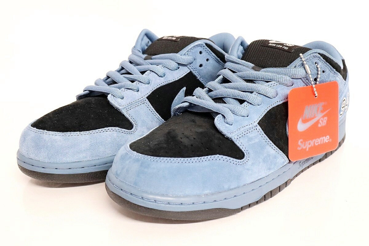 【中古】【未当て嵌める】【外箱欠品】Supreme×NIKE SB DUNK LOW OG QS HQ8487-400 25AW 北米押さえる 30珊 \