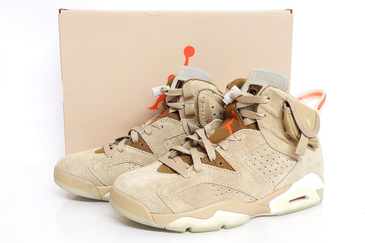【中古】NIKE×TRAVIS SCOTT AIR JORDAN 6 RETRO SP DH0690-200 24.5cm \\\