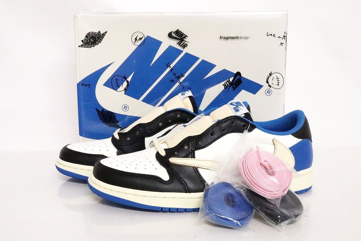 【未使用】NIKE×TRAVIS SCOTT×FRAGMENT DESIGN AIR JORDAN 1 LOW OG SP DM7866-140 27cm \