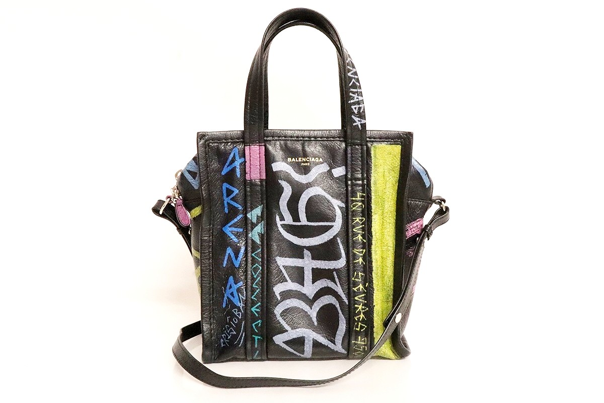 楽天市場】【中古】バレンシアガ バザール 2WAY ショッパー トート