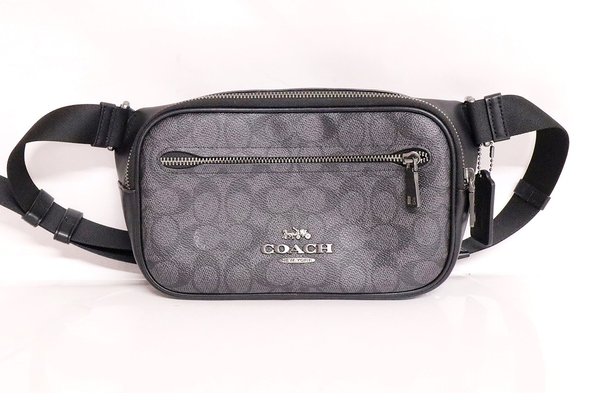 【中古】【コインケース欠品】COACH シグネチャー エリアス ベルト バッグ CZ400 "コーチ ボディバッグ"【加納店】|FIVE MALL