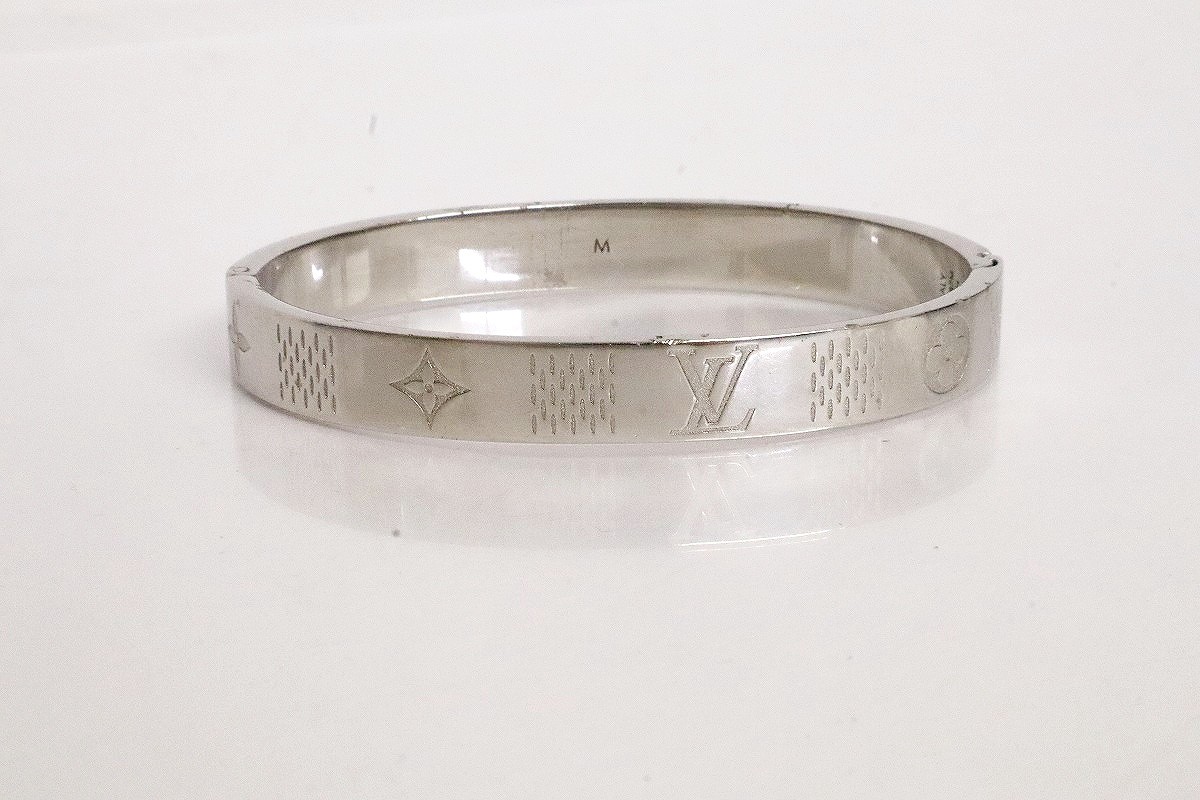 【中古】LOUIS VUITTON バングル・ダミエ ステープル M1387M \