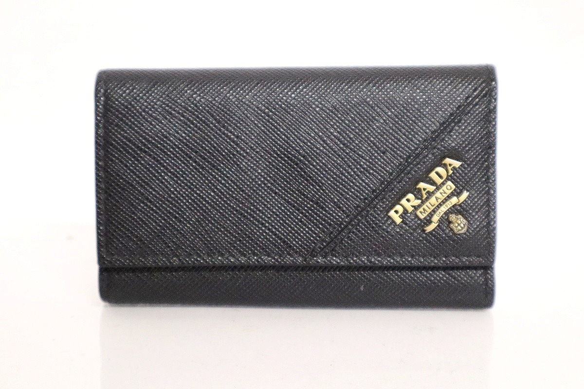 【中古】PRADA サフィアーノレザー 6連キーケース 2PG222 "プラダ"【加納店】｜FIVE MALL
