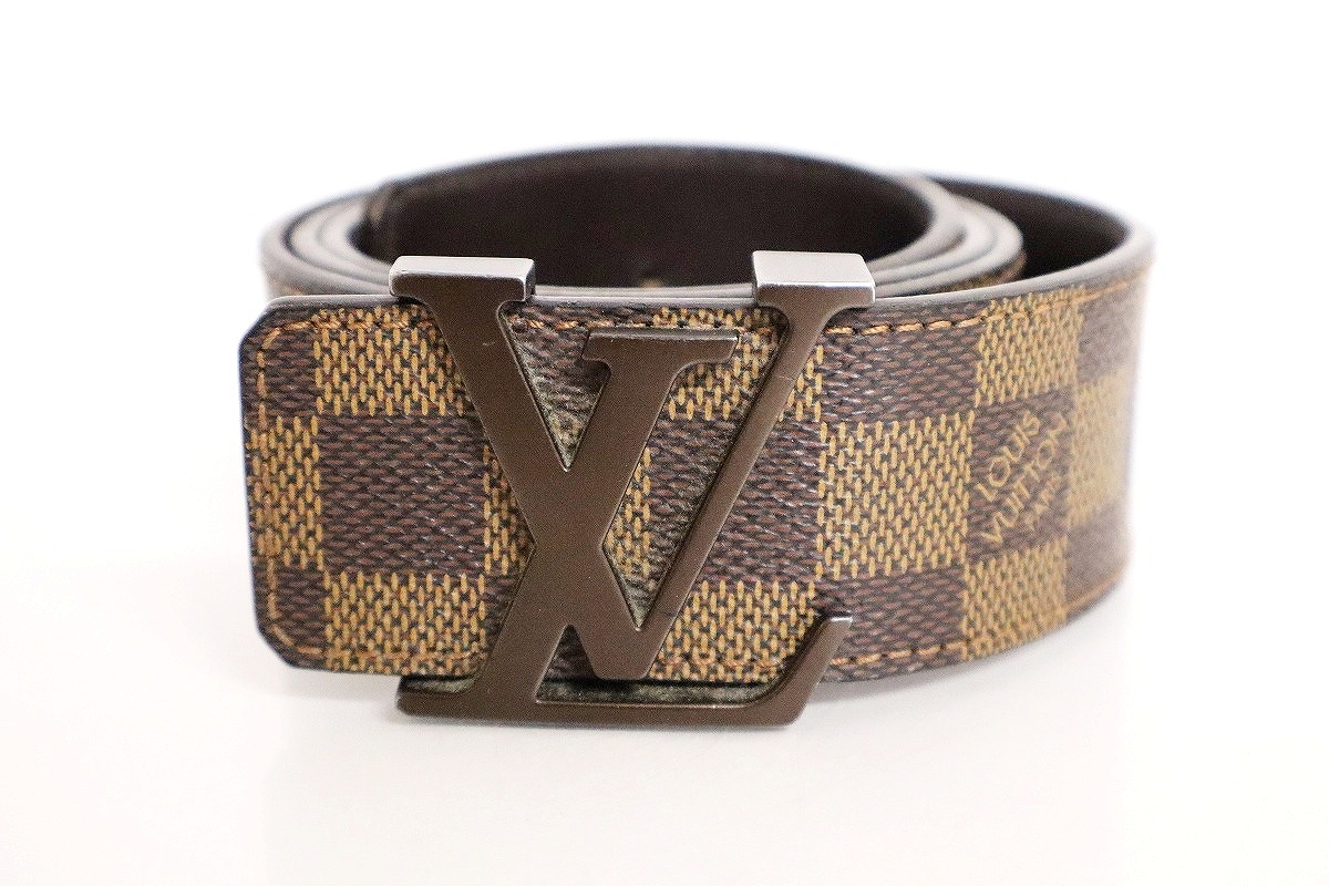 【中古】LOUIS VUITTON サンチュール・LVかしら文字 ダミエ #90 M9807 \"ルイ・ヴィトン 胴締め メンズ\""【加納店】"