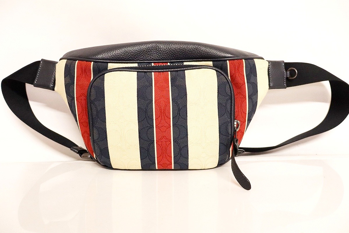 【中古】COACH シグネチャー トンプソン ベルトバッグ C9966 "コーチ ボディバッグ/ウエストバッグ"【加納店】｜FIVE MALL 11,250円