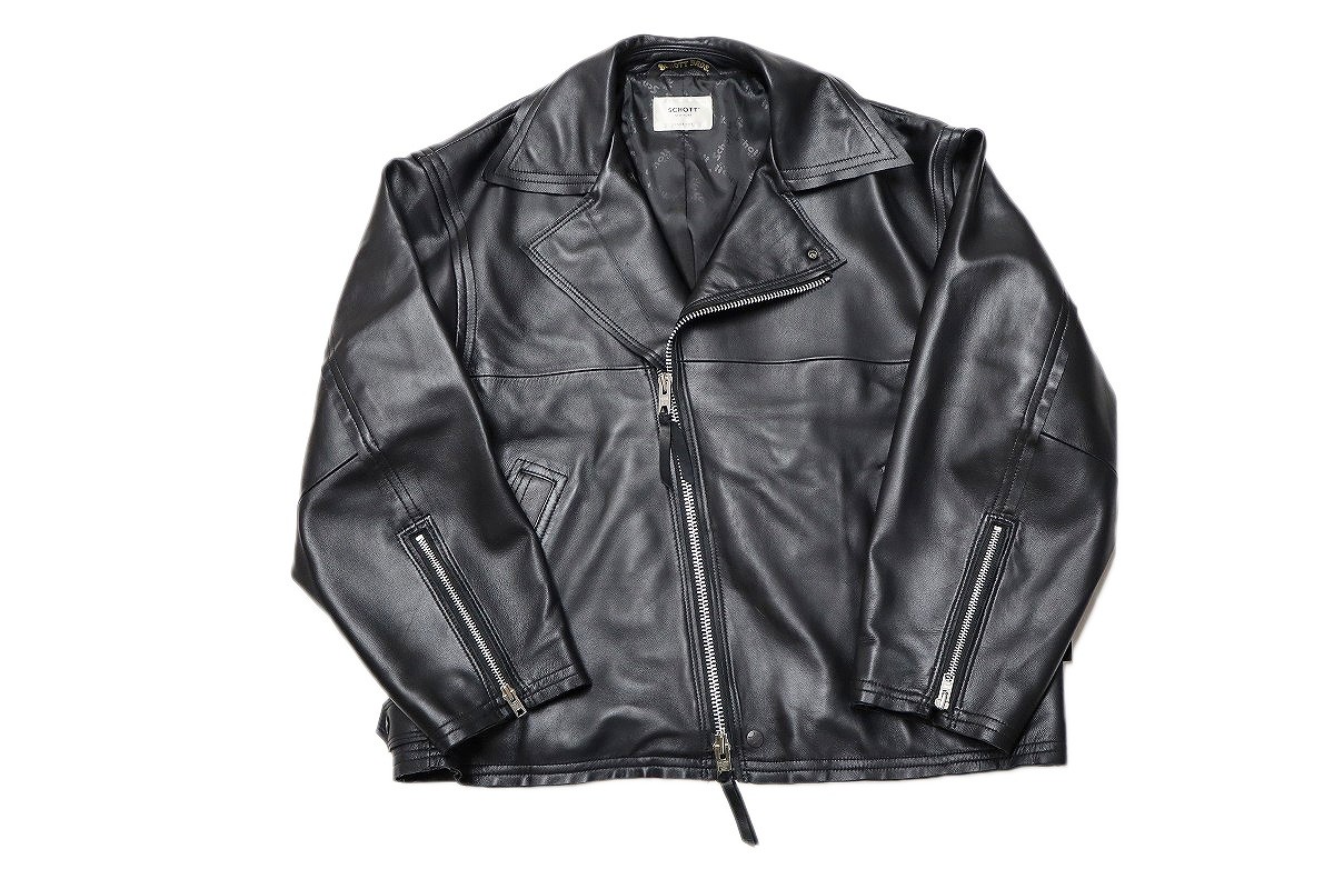 【中古】Schott×CONVERSE SHEEP LEATHER JACKET A2849FJM412 \