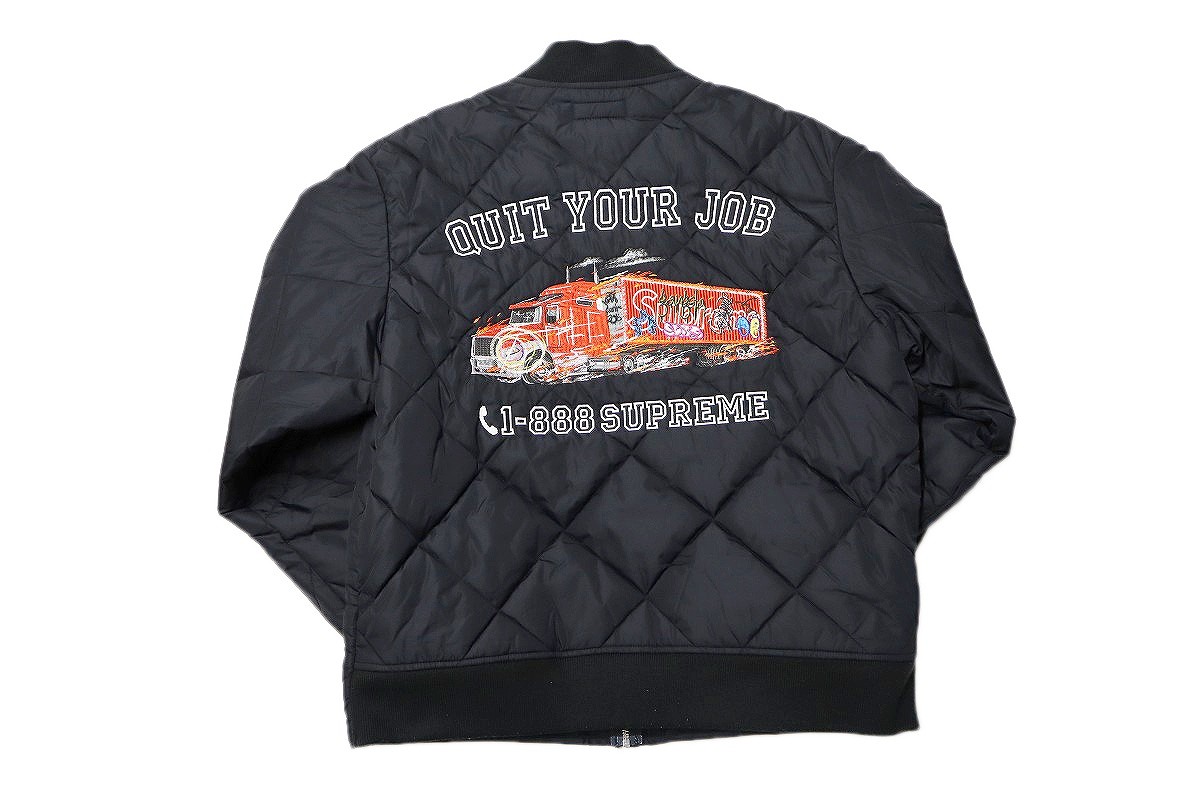【中古】Supreme Quit Your Job Quilted Work Jacket 21AW "シュプリーム キルティング ワークジャケット"【加納店】|FIVE MALL