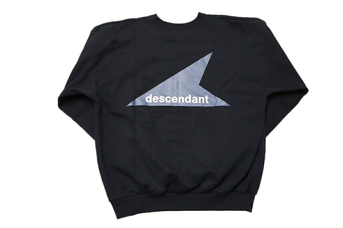 【中古】DESCENDANT CETUS CREW NECK 25AW \"ディセンダント 刷り上げる クルーネックスウェット\""【加納店】"