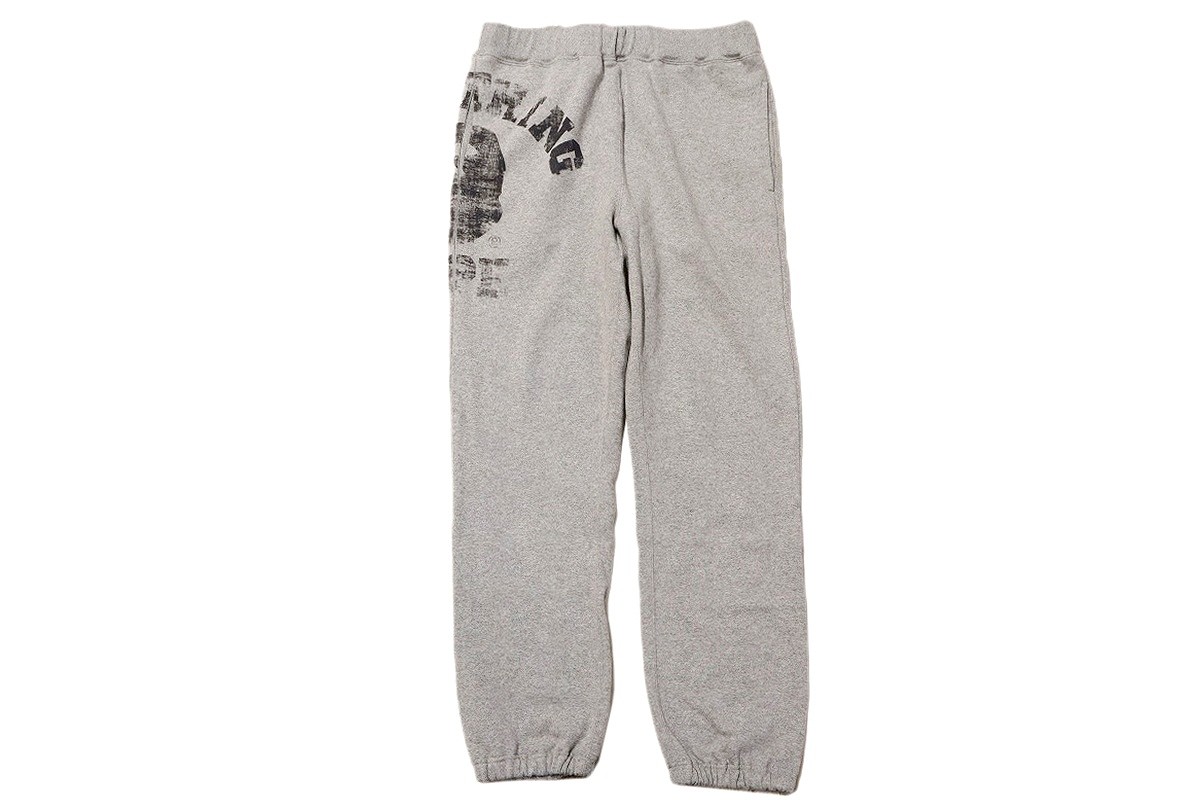 【中古】A BATHING APE BIG COLLEGE SWEAT PANTS \"アベイシングエイプ ビッグ カレッジロゴ スウェットパンツ\"【加納店】
