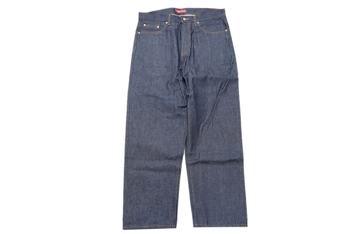 【未使用】Supreme Rigid Baggy Selvedge Denim Jean 25SS "シュプリーム リジッド バギー セルビッジ デニム ジーンズ デニムパンツ"【加納店】|FIVE MALL