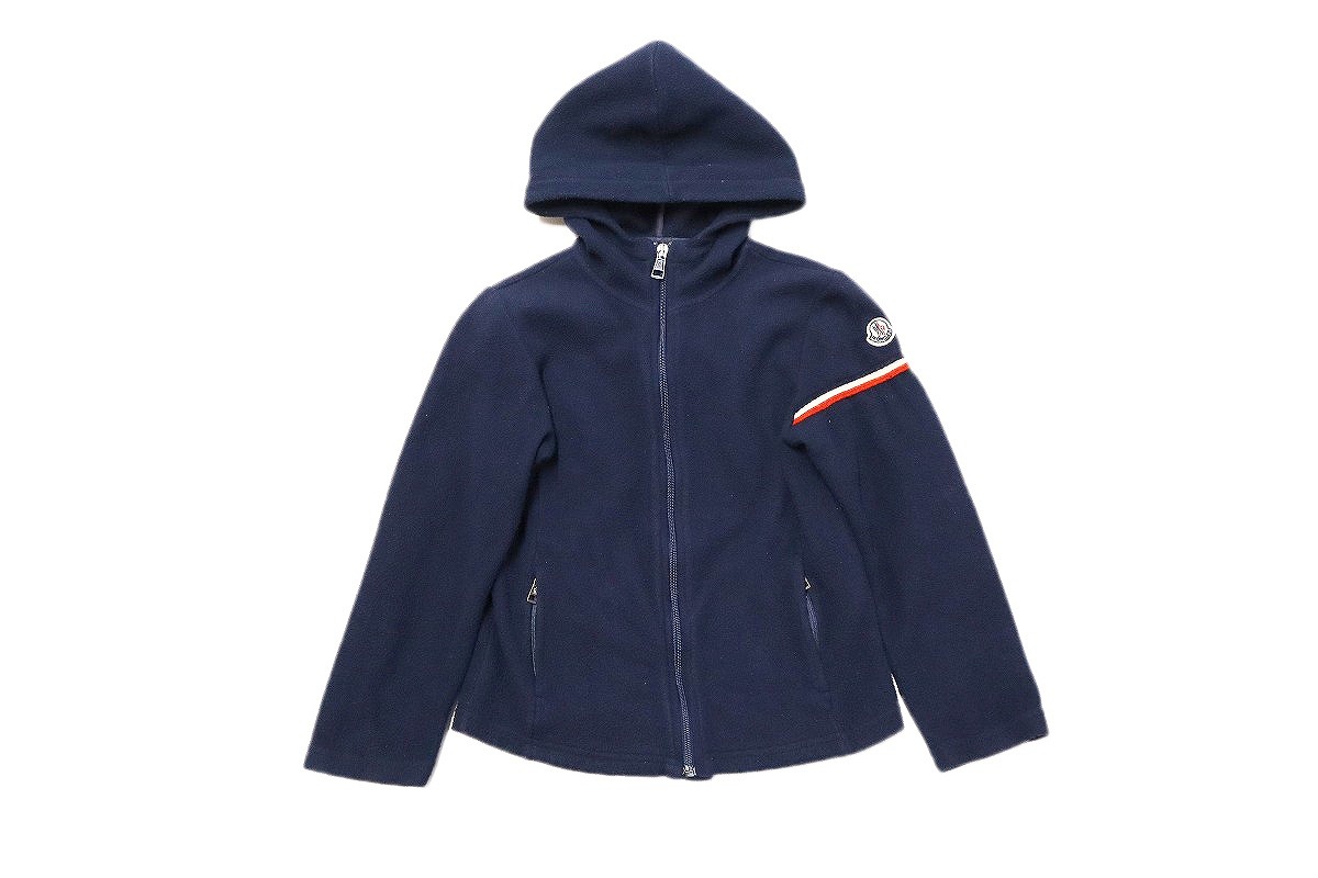 【中古】MONCLER フリース ジップパーカー キッズ \