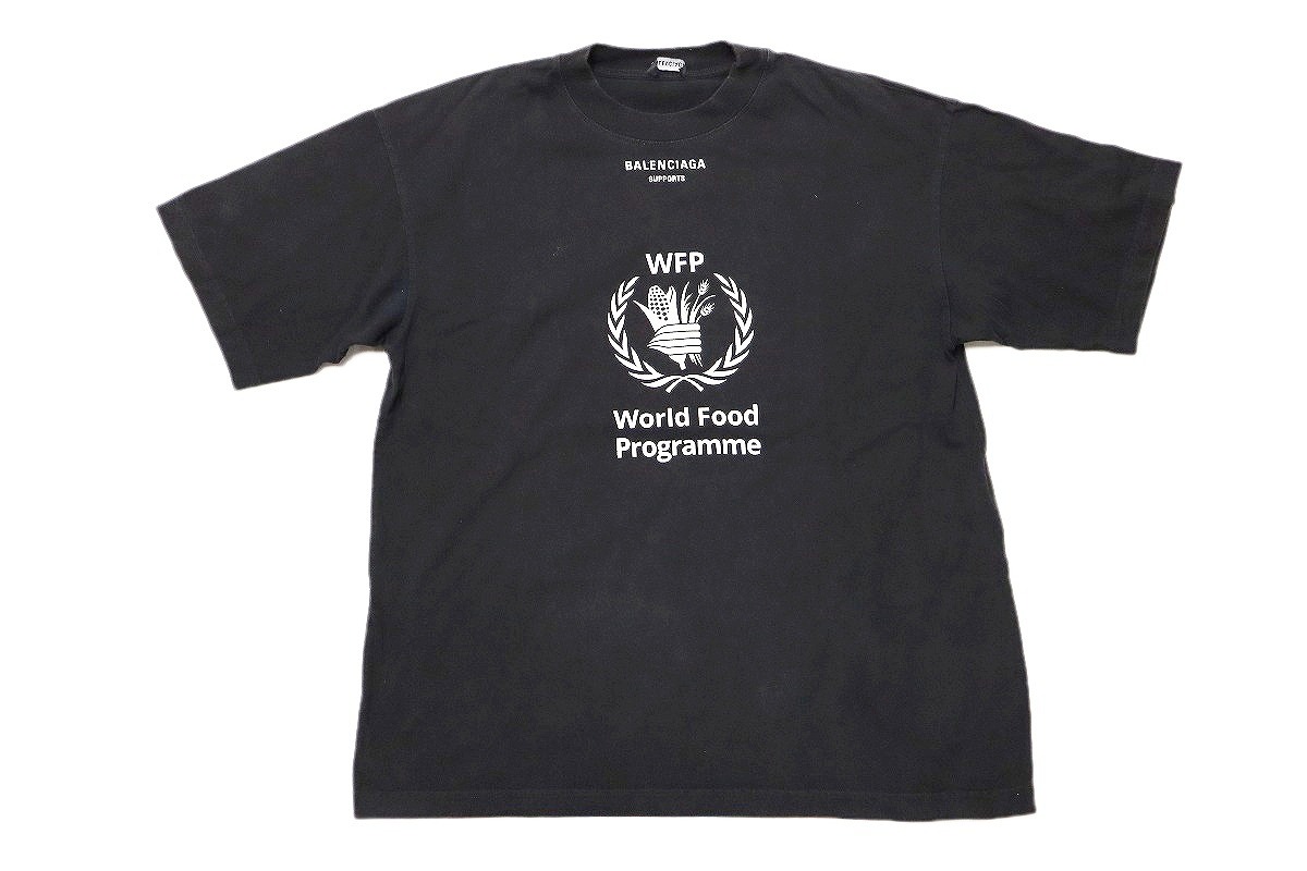 【中古】BALENCIAGA World Food Programme Printed T-Shirt 541874 \