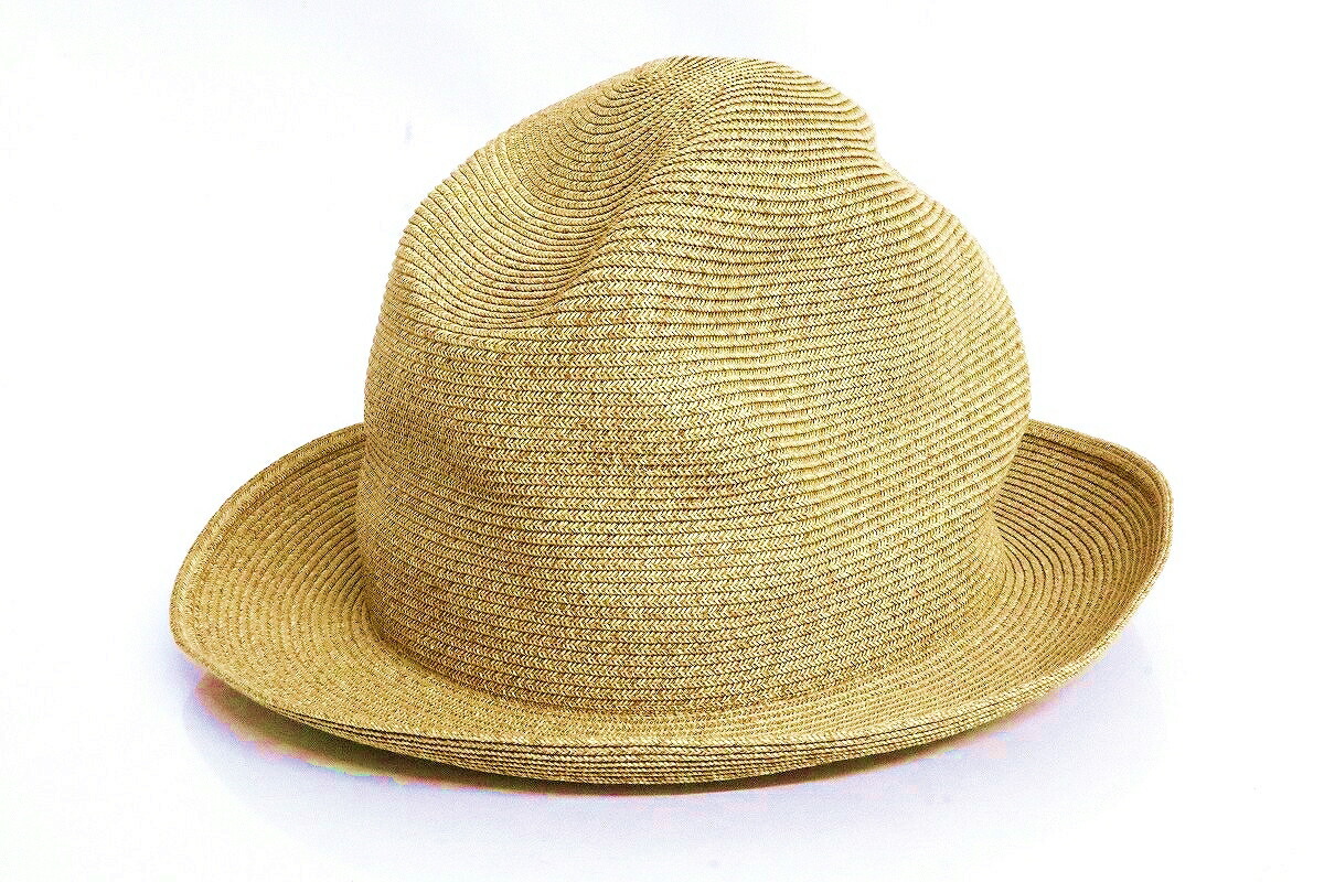 ■キジマタカユキ KIJIMA TAKAYUKI *中折れハット*2ウール毛ブラウン系キャップ帽子レディースメンズ0918【72E81】 KIJIMA TAKAYUKI（キジマ タカユキ）の「KIJIMA TAKAYUKI-women POLY