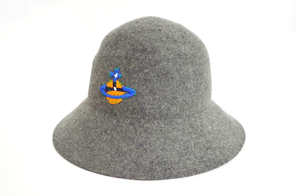 【美品】Vivienne Westwood ハット すぐ届く【Vivienne Westwood】ORB刺繍 アドベンチャー ハット