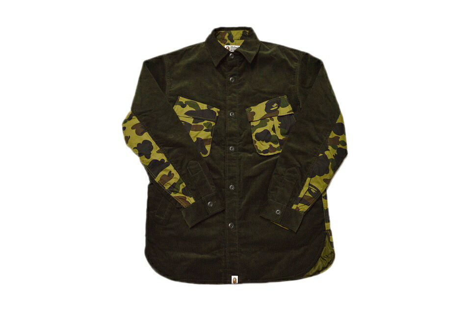 A bathing ape エイプ ミリタリーシャツ 楽天市場】ミリタリーシャツ（ブランドア ベイシング エイプ