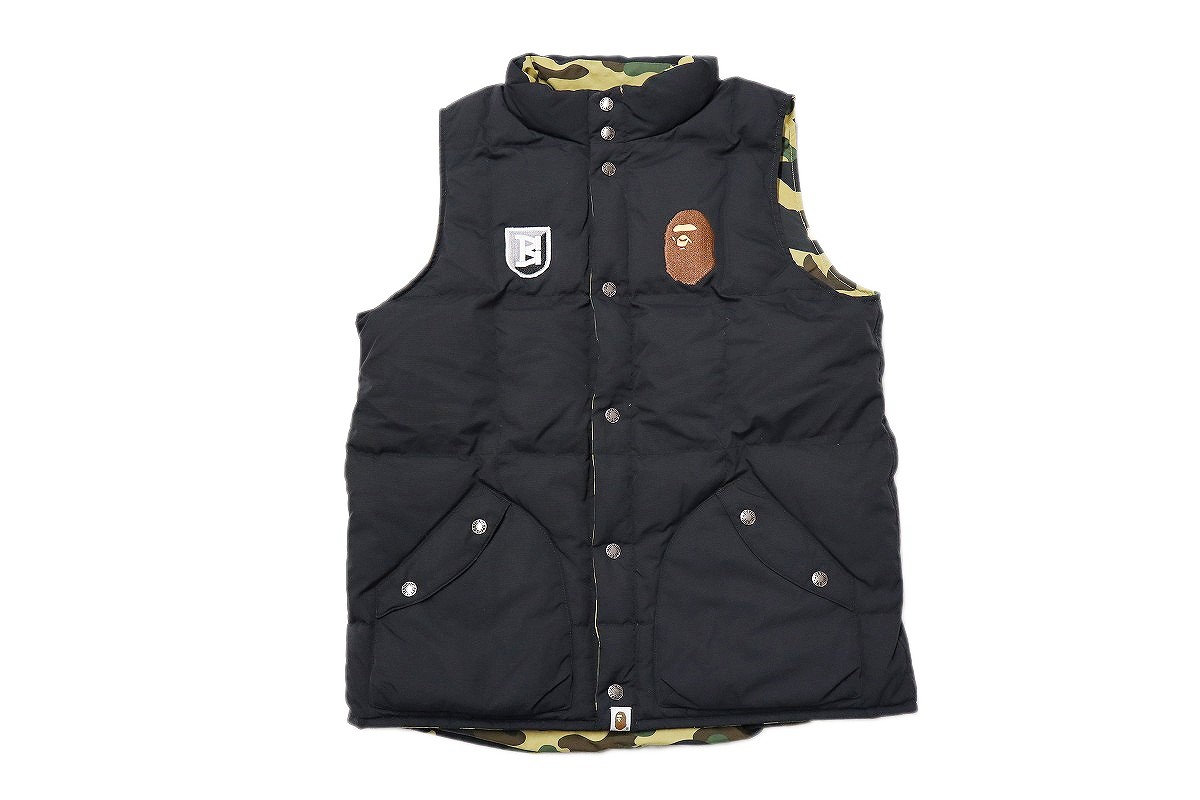 【中古】A BATHING REVERSIBLE DOWN VEST "アベイシングエイプ リバーシブル ダウンベスト"【加納店】｜FIVE MALL