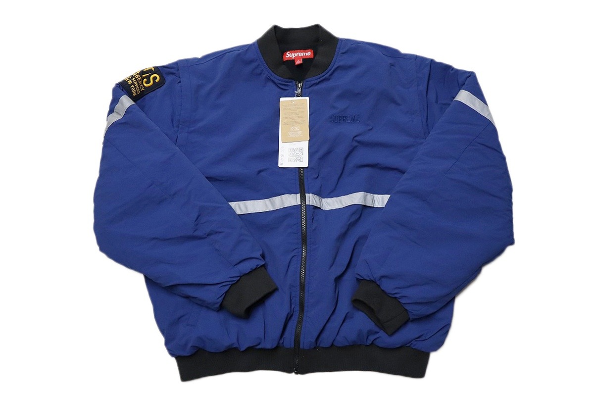 【未使用】Supreme Zip-Off Sleeve Reflective Stripe Jacket 26SS "シュプリーム ジップオフ スリーブ リフレクティブ ストライプジャケット"【加納店】｜FIVE MALL