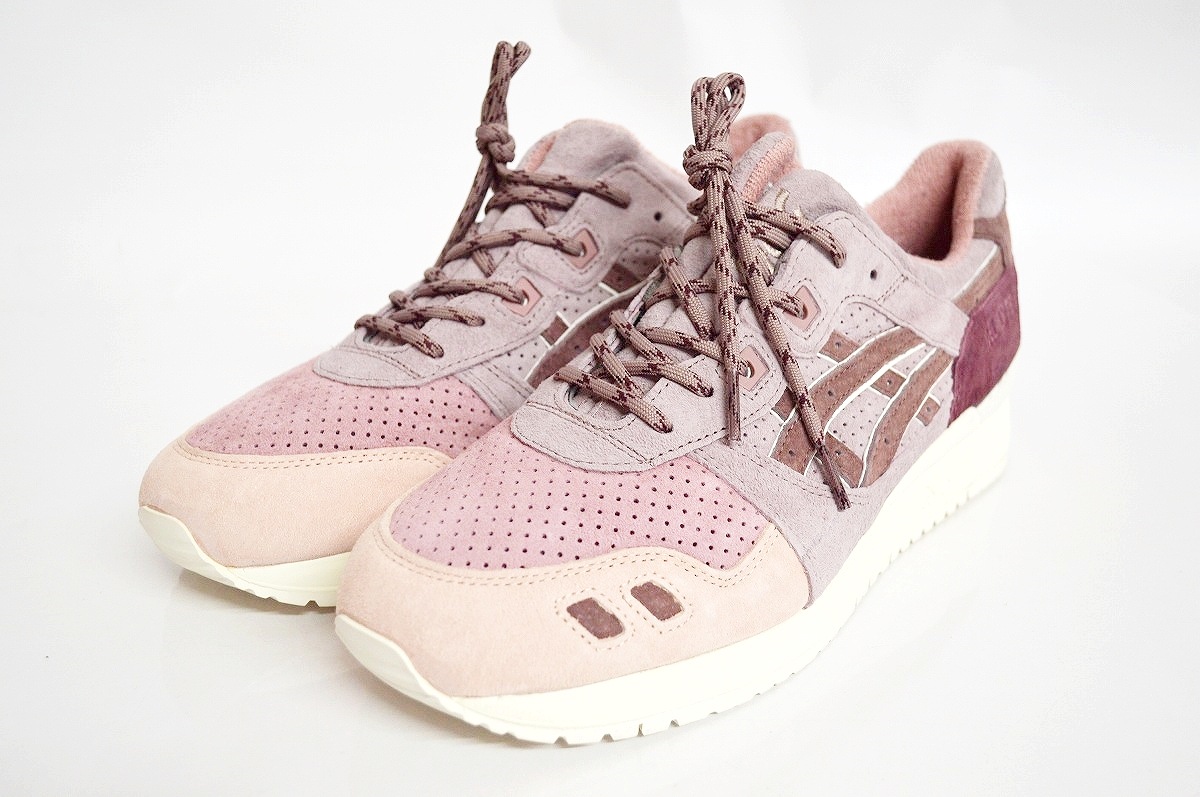 【中古】asics×KITH GEL-LYTE III 07 Remastered 1201A923-800 28.25糎 \"アシックス 口づけ 先だつものともし火 3 リマスタード スニーカー\""【加納店】"