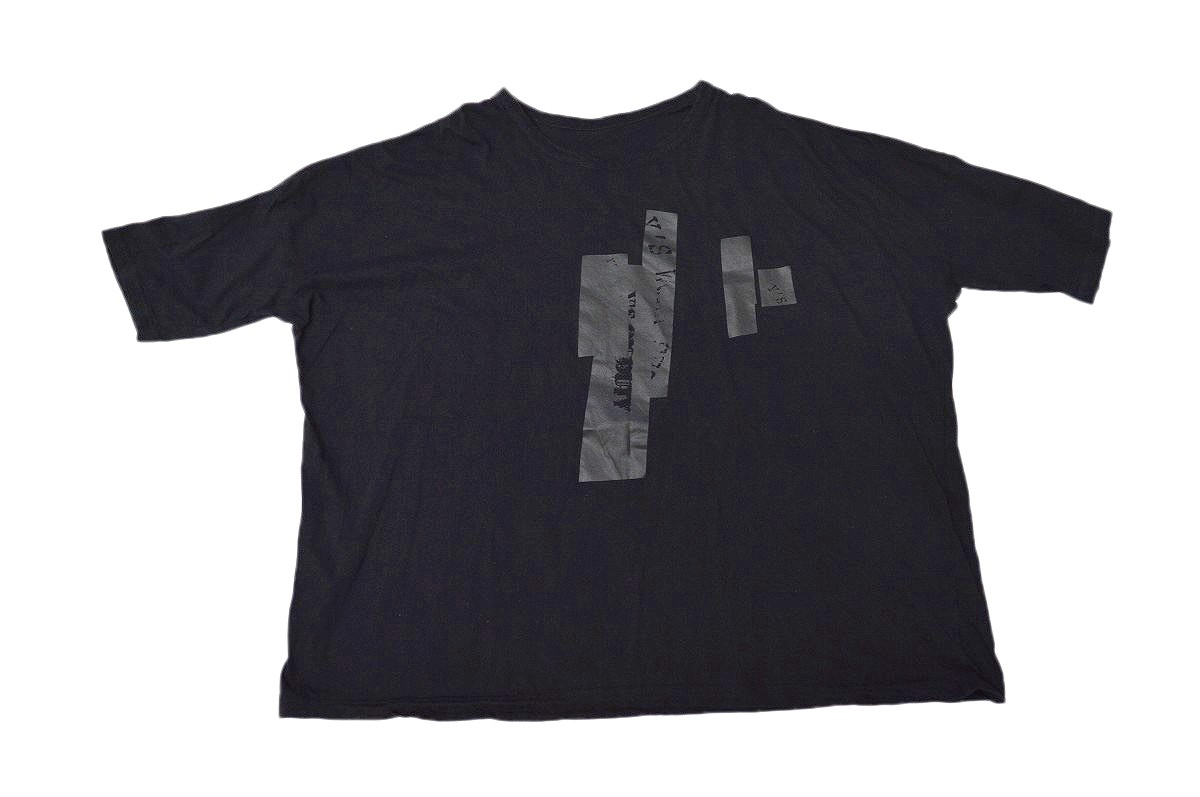 Y's ワイズ 半袖Tシャツ Y's ワイズ 23SS 半袖 アシンメトリー Tシャツ コットン 2