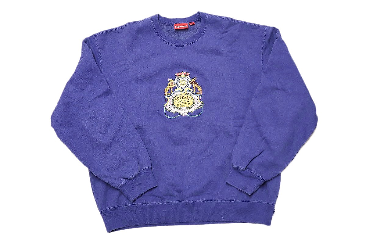 【中古】Supreme Crest Crewneck 23SS \"シュプリーム クルーネックスウェット\""【加納店】"