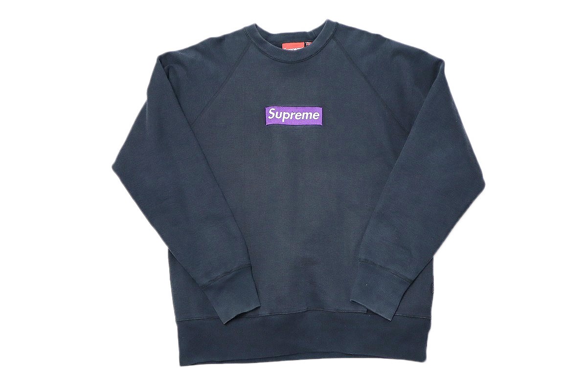 楽天市場】USA製 90s SUPREME Box Logo Crew-Neck Sweatshirt (GREY) M