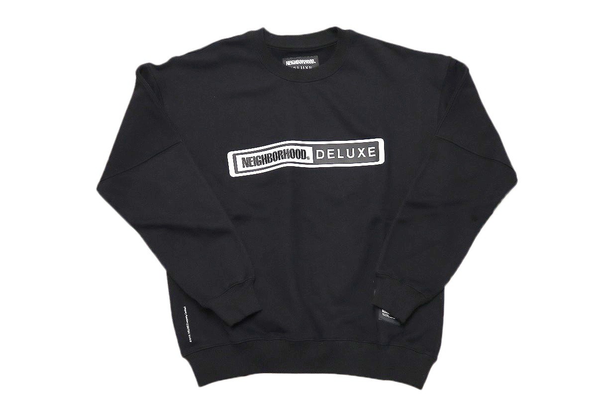 【中古】NEIGHBORHOOD×DELUXE SWEATSHIRT LS 23AW \"ネイバーフッド 晴れ晴れしい クルーネックスウェット\""【加納店】"