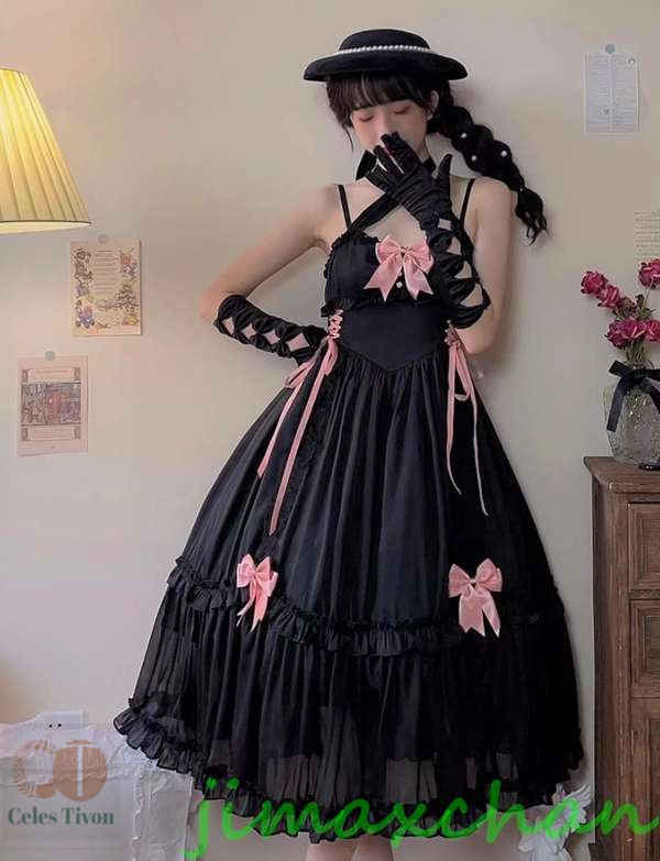 新生活 サマー /Lolita系 ワンピース jsk OP /ロリータ トップス 萌え レディース ゴスロリ ロリータファッション 変装 トップス 吊りスカート ワンピー