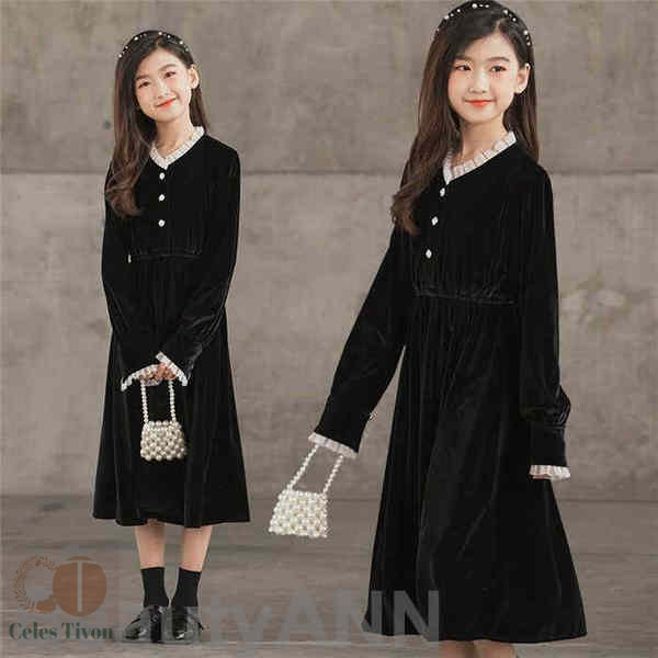 新生活 ワンピース 長袖 韓国子供服 女の子 ロングワンピース 子供服 キッズ 長袖ワンピース プリーツ シフォン 春秋着 一目惚れ こどもの日 ロング 通学 旅行 ワンピース 可愛い 発表会 入園式 卒業式 演奏会