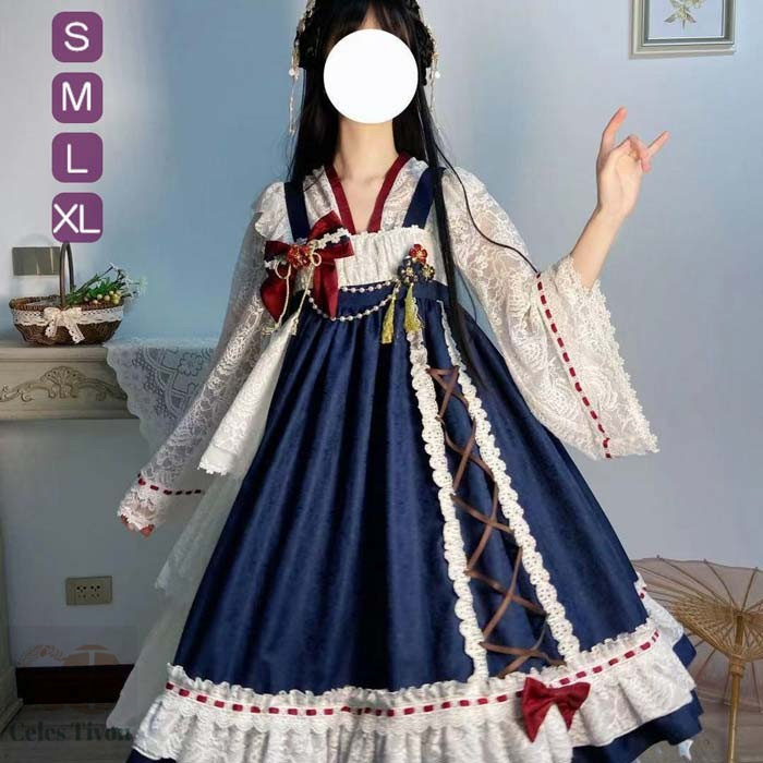 ロリータ セットアプ 衣装 トップス 好いたらしい 妃殿下 Lolita ロリータ服 シュロの葉 偶像お召しもの お召しもの コスプレお召しもの  培養祭 翰林院祭 愛くるしげ 萌え でき事 ロリータファション 米国海軍 白いことS M L XL